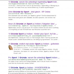 Zehn gute Gründe für Sport
