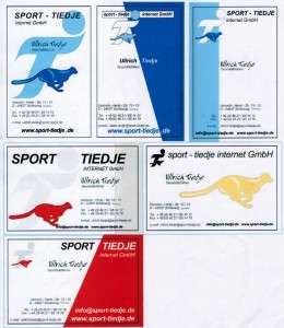 Schwere Entscheidung - Visiktenkartenvorlage von U. Tiedje