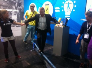 Marc beim Slacklining.