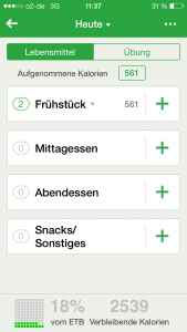 Kalorienzähler AppFatSecret