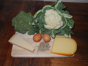 Zutaten für den Low Carb Pizza Boden