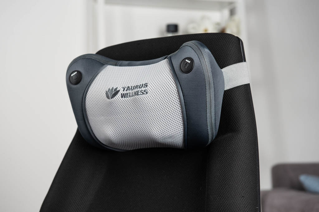 Taurus Wellness Massagekissen an der Stuhllehne